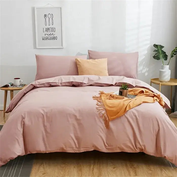 Navy Cotton Bedding Set