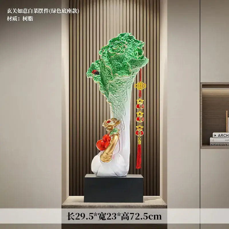 Green Ceramic Cabbage Ornament