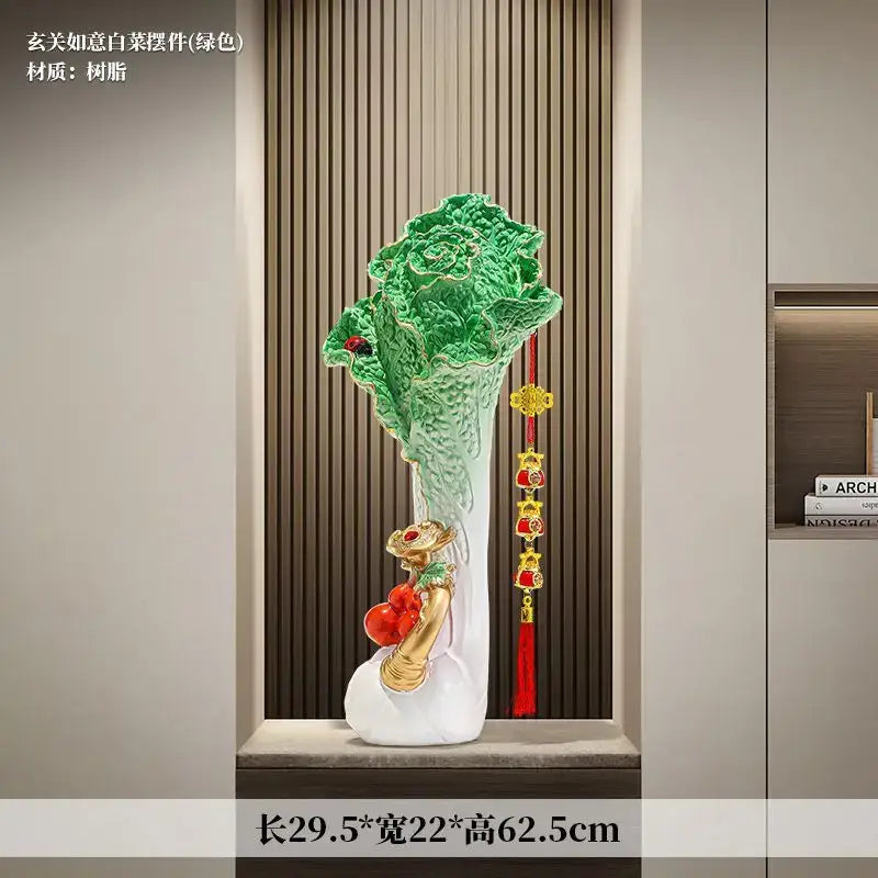 Green Ceramic Cabbage Ornament