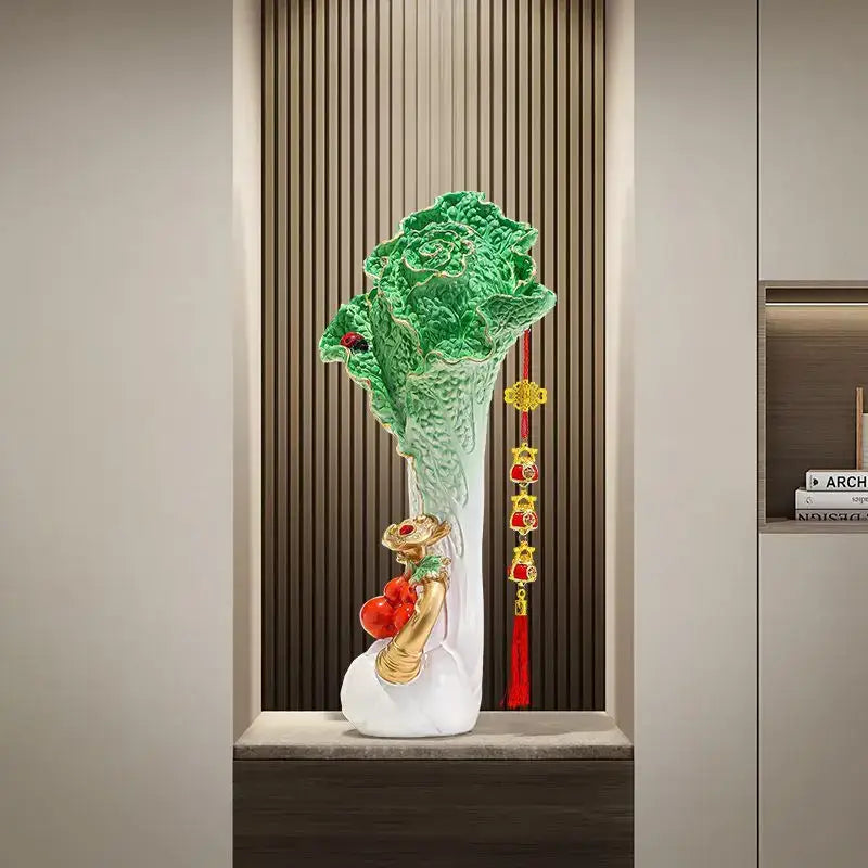Green Ceramic Cabbage Ornament