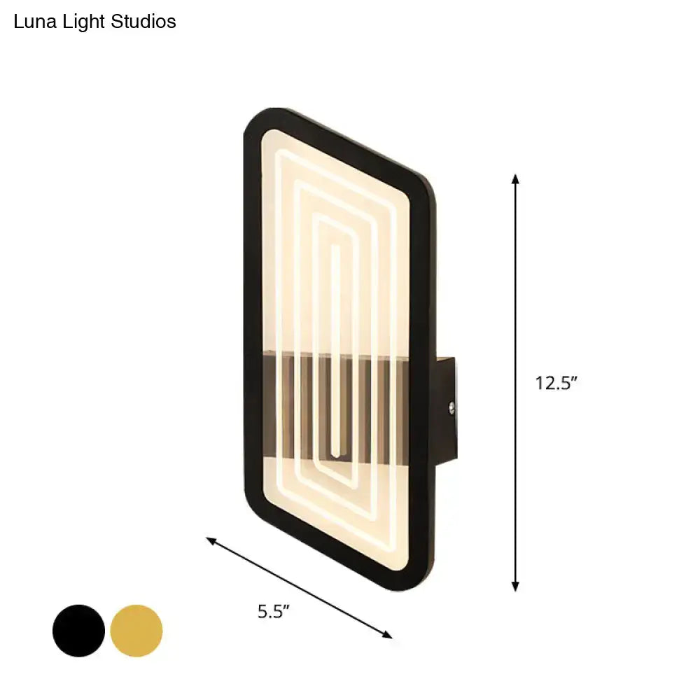 Black Gold 19-Inch Wall Sconce