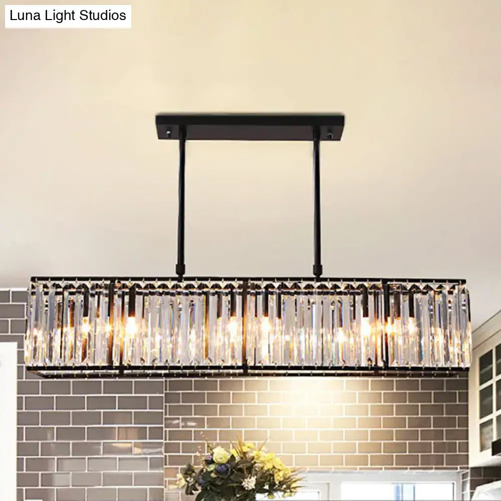 Bronze Crystal Pendant Chandelier
