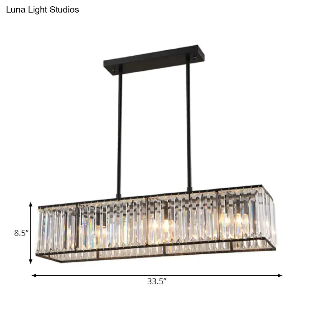 Bronze Crystal Pendant Chandelier