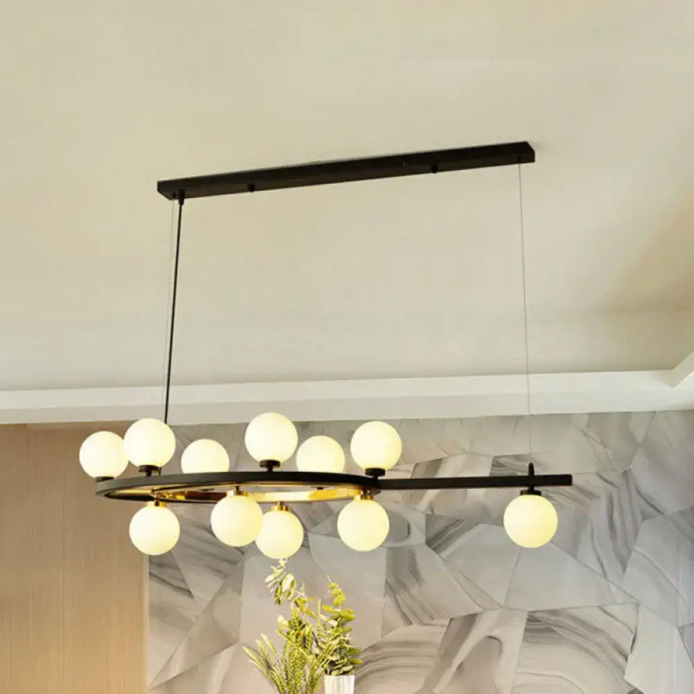 Black Bubble Pendant Chandelier