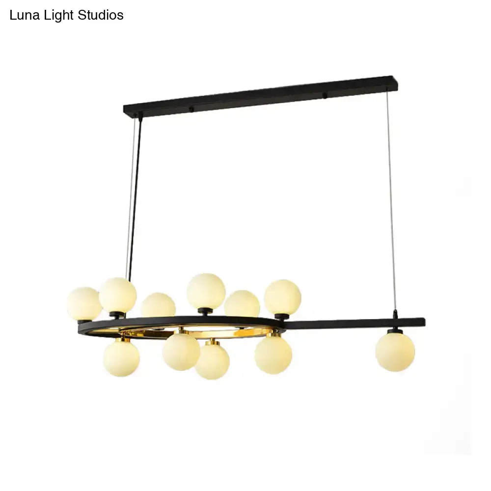 Black Bubble Pendant Chandelier