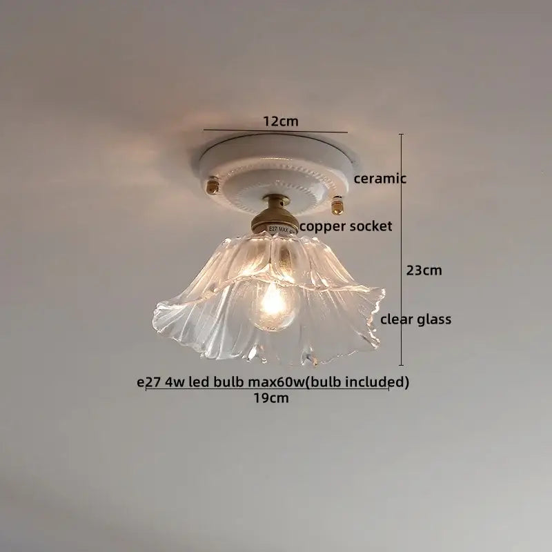 Cream Ceramic Ceiling Light