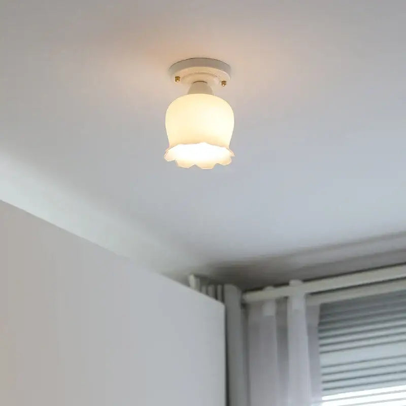 Cream Ceramic Ceiling Light