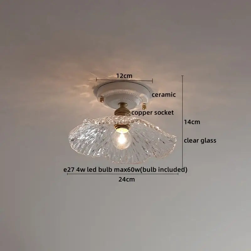 Cream Ceramic Ceiling Light