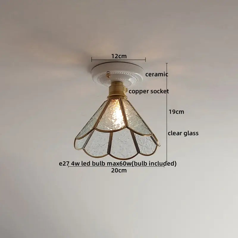 Cream Ceramic Ceiling Light