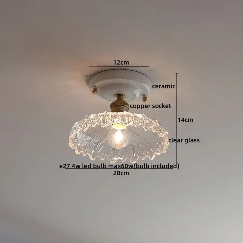 Cream Ceramic Ceiling Light