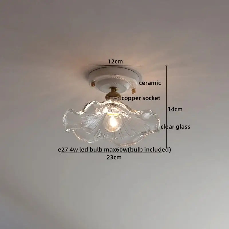 Cream Ceramic Ceiling Light
