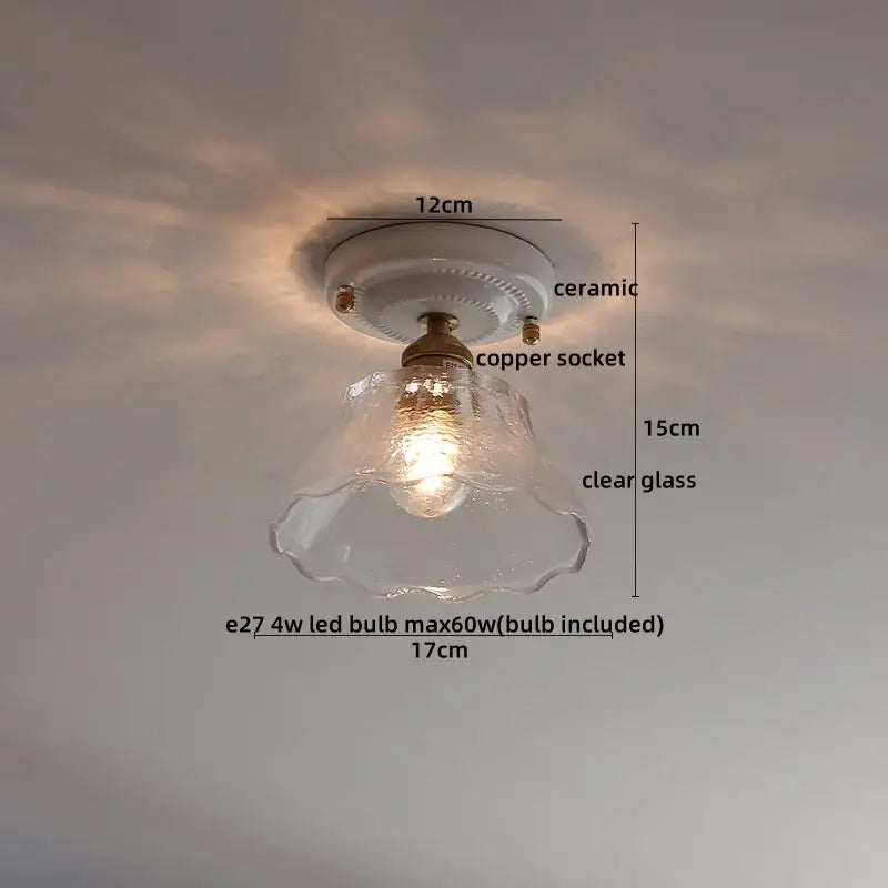 Cream Ceramic Ceiling Light