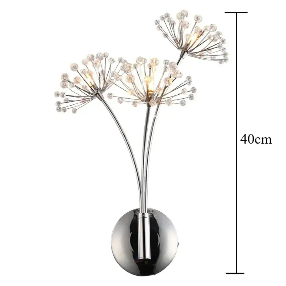 Crystal Flower Wall Lamp