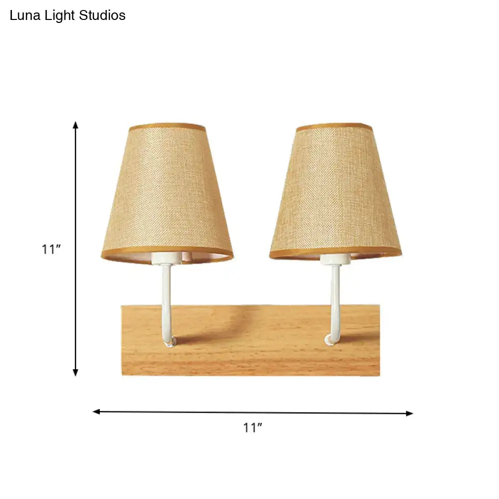 Flaxen Wood Wall Sconce