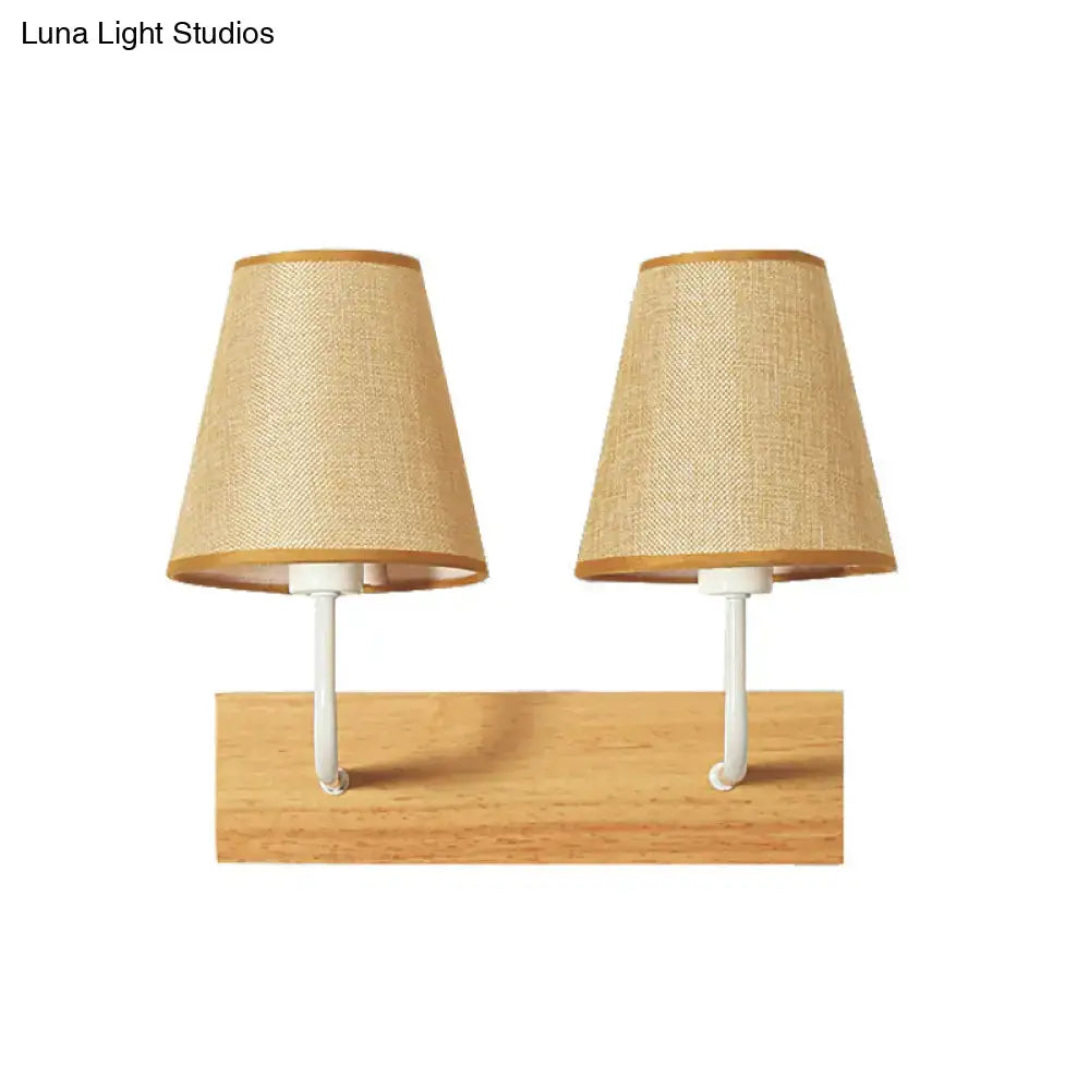 Flaxen Wood Wall Sconce