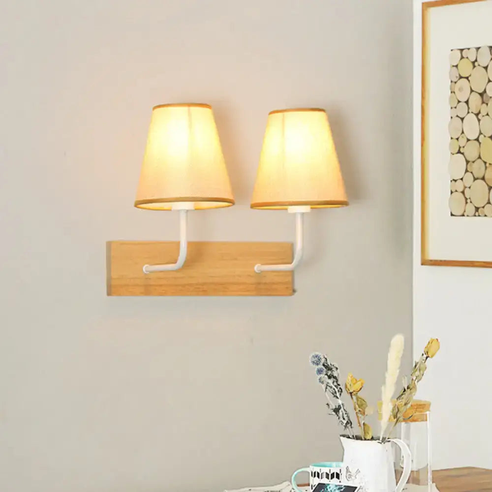 Flaxen Wood Wall Sconce