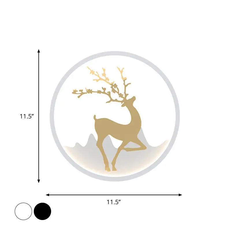 Gold Deer Wall Lamp