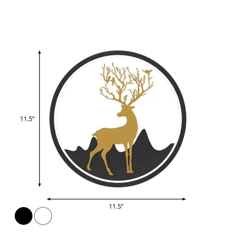 Gold Deer Wall Lamp