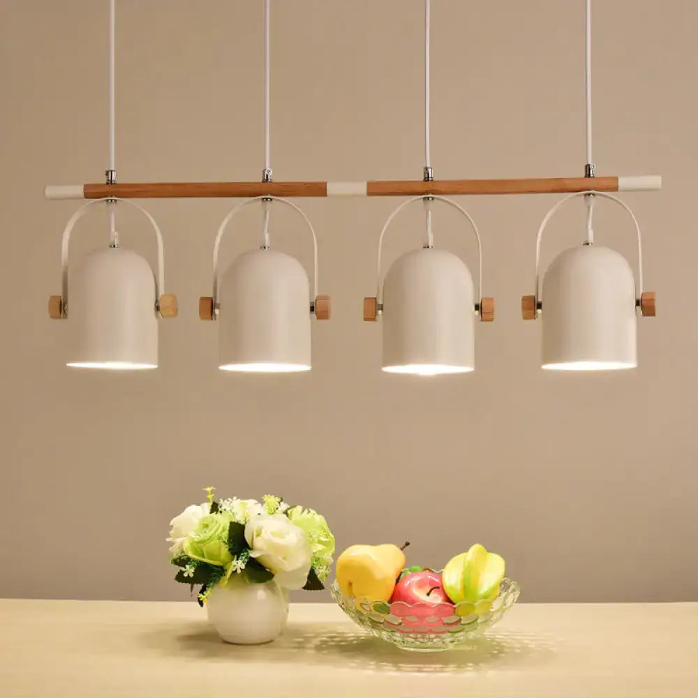 White Triple Dome Pendant