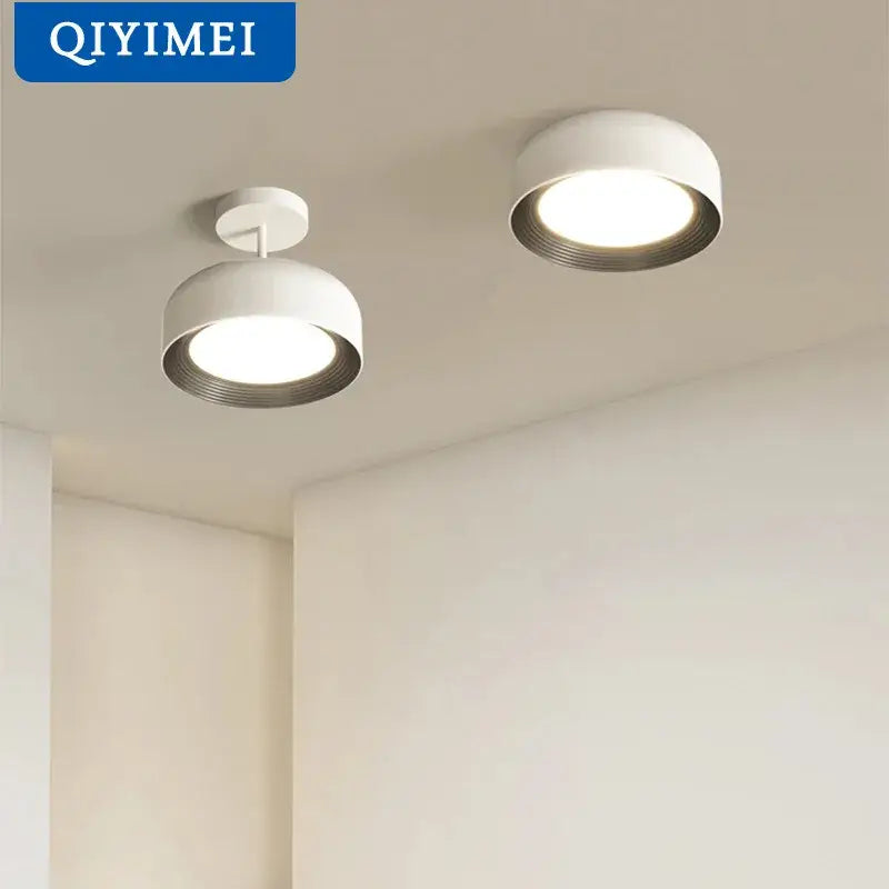 White Circular Dining Chandelier