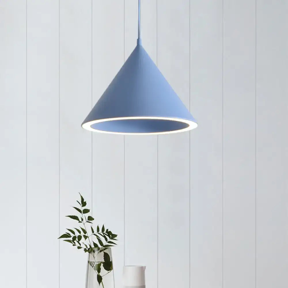White Conical Pendant Lamp