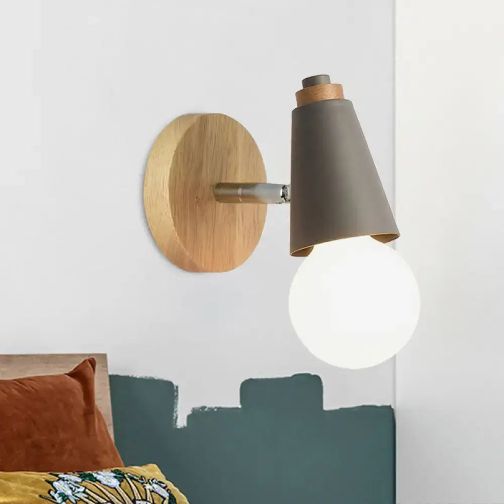 Bamboo Cone Wall Light