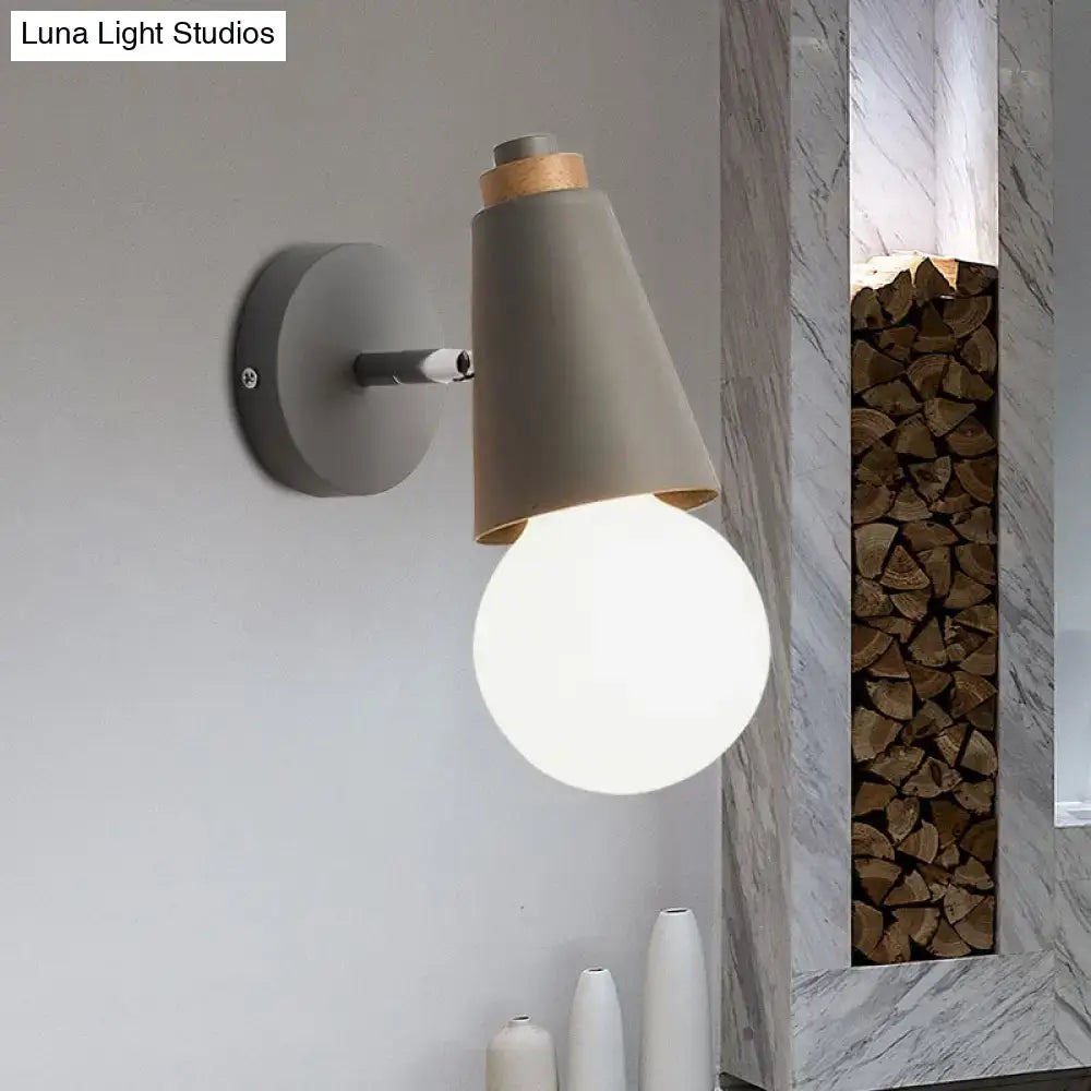 Bamboo Cone Wall Light