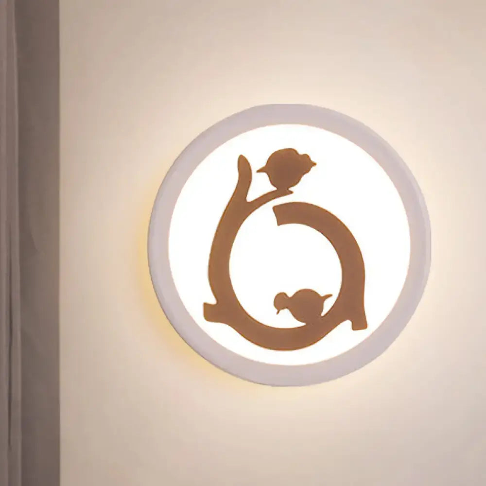 White Bird LED Wall Sconce