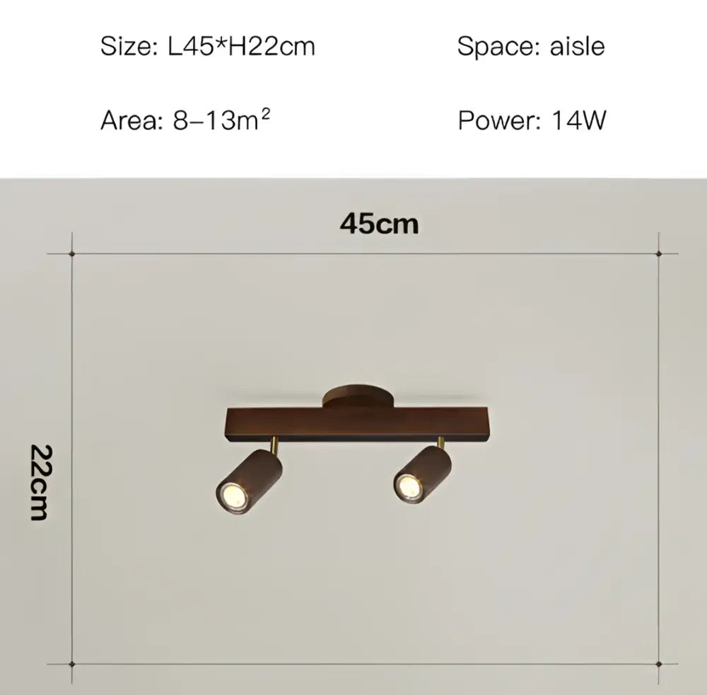 Wooden Track LED Spotlight