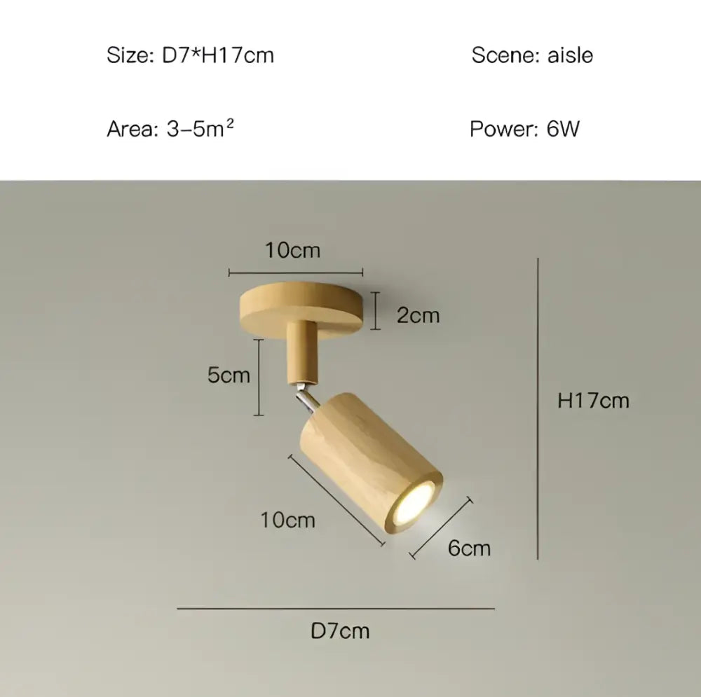 Wooden Track LED Spotlight