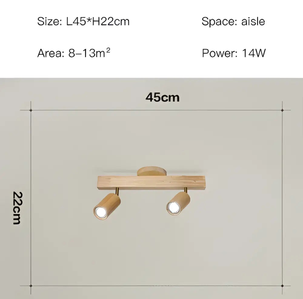 Wooden Track LED Spotlight