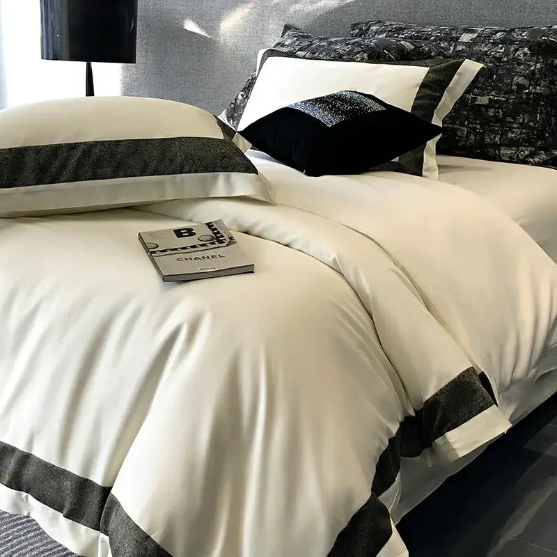 Grey Cotton Bedding Set