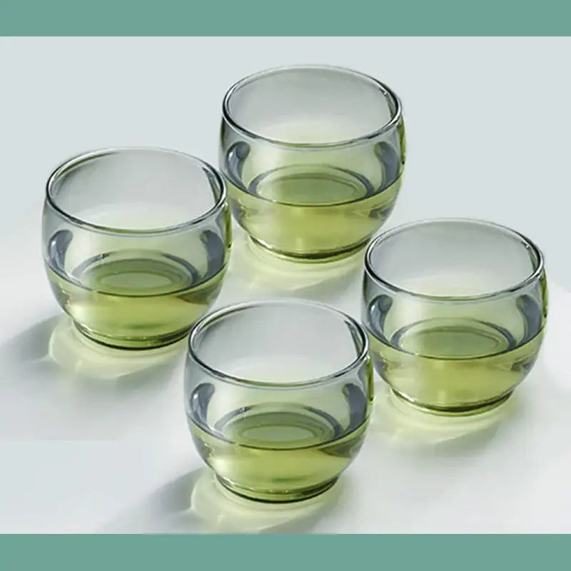 Green Glass Tea Set