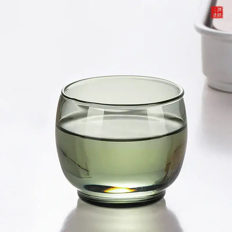Green Glass Tea Set