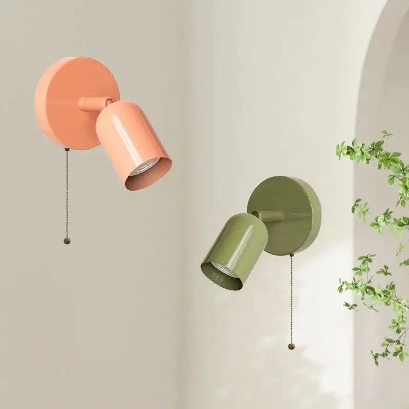 Green Metal LED Sconce