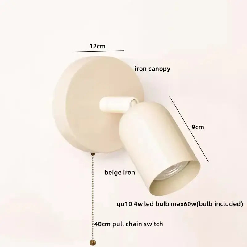 Green Metal LED Sconce