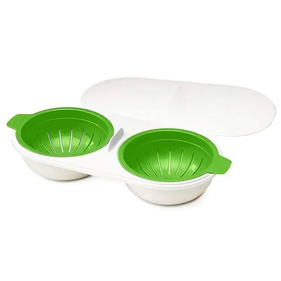 Orange Double Cup Egg Boiler