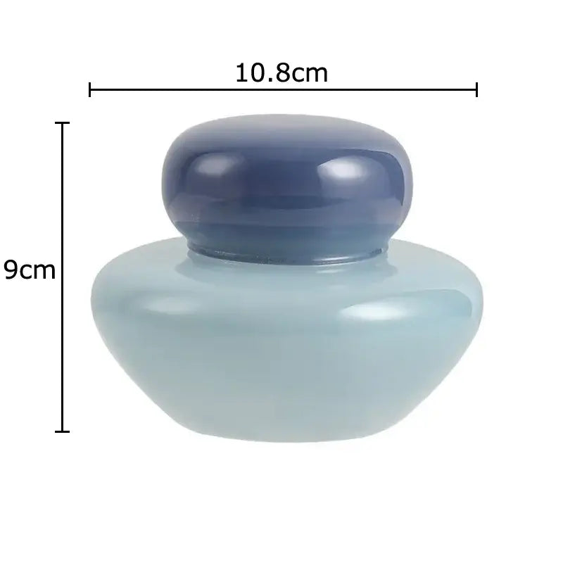 Blue Glass Storage Jars
