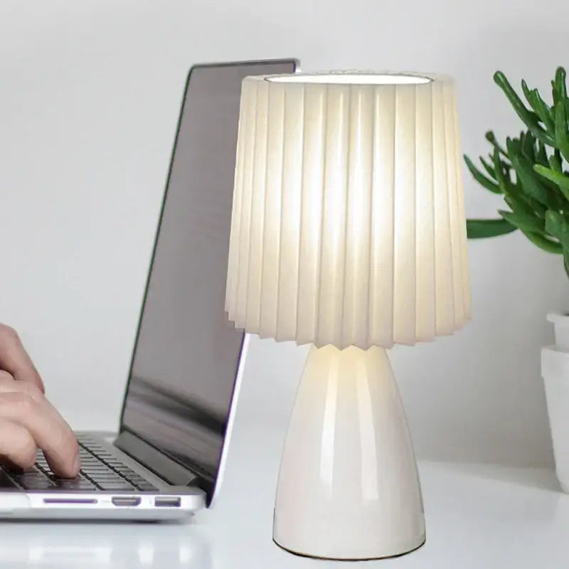 Orange Ceramic Milkshake Lamp