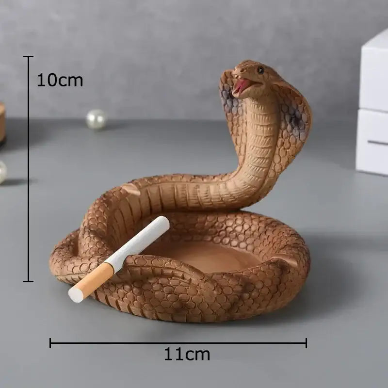 Orange Cobra Resin Ashtray