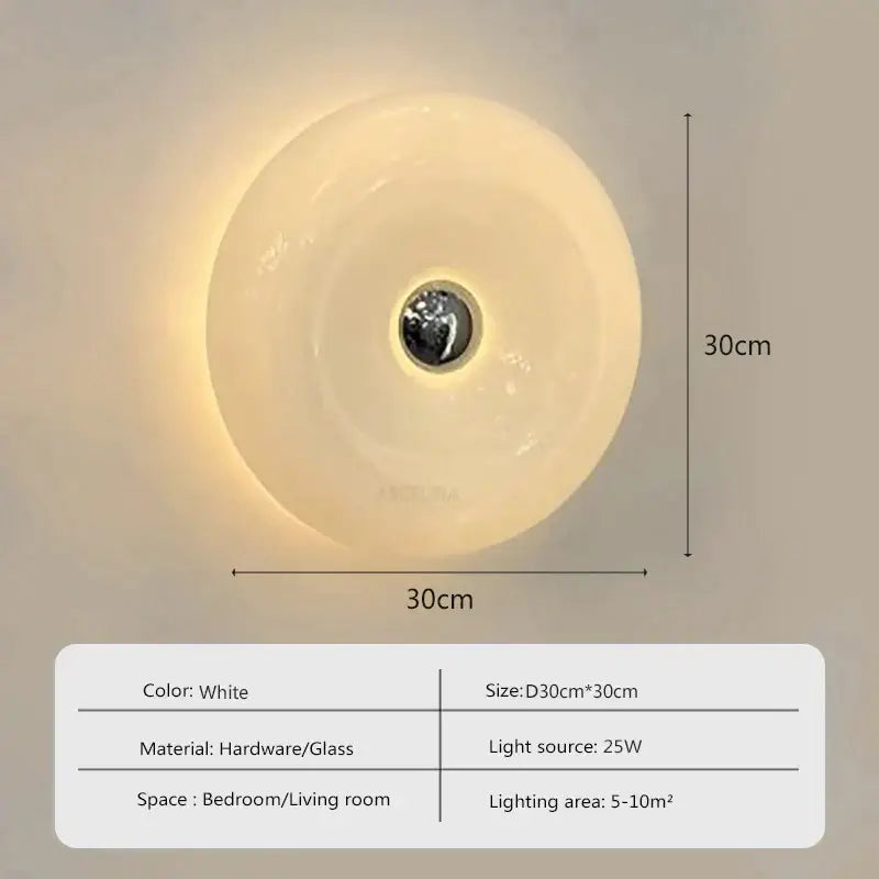 Orange Glass LED Sconce