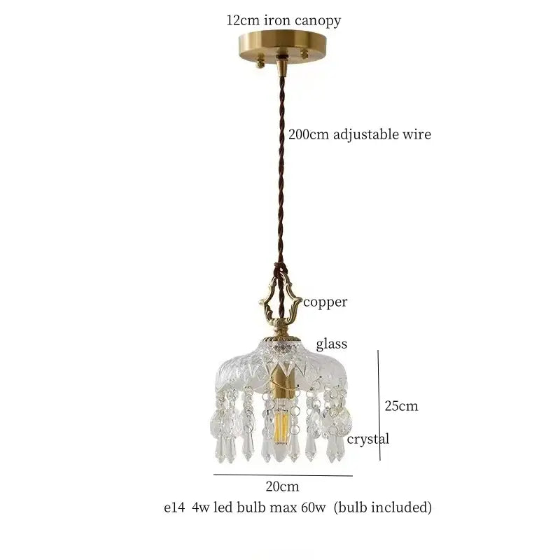 Crystal Glass Pendant Lights