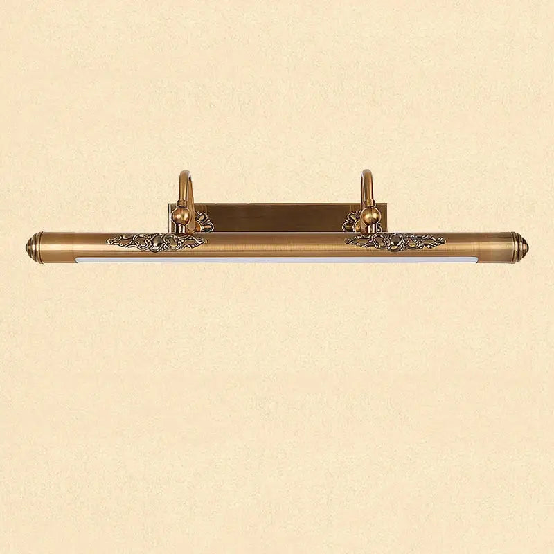 Brass Scrollwork Mirror Lamp