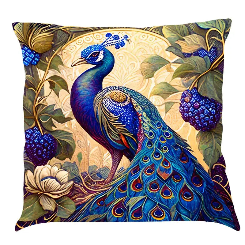 Cat Design Linen Pillowcase
