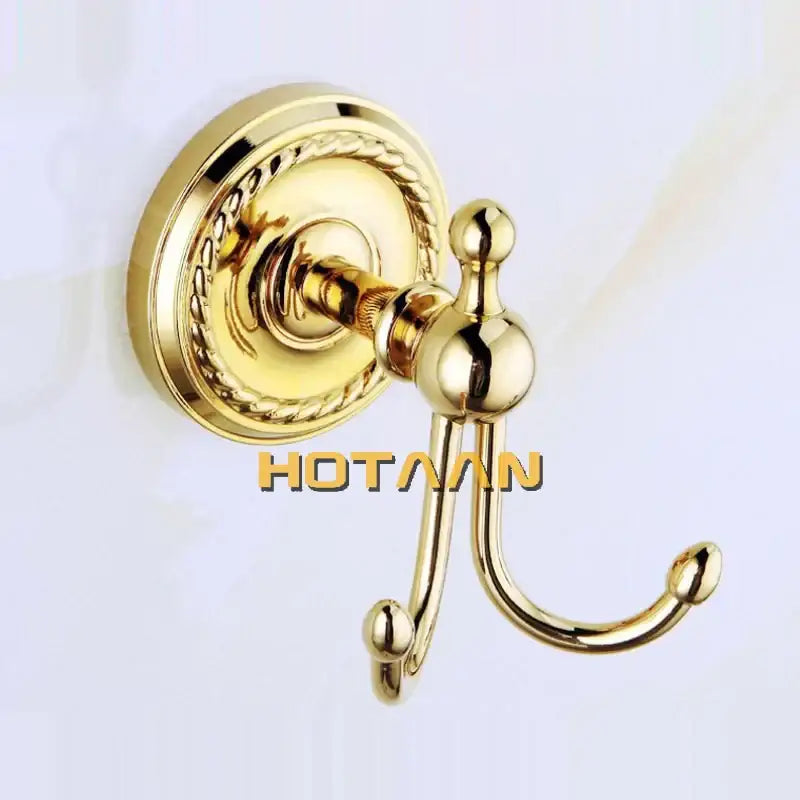 Gold Brass Bathroom Set