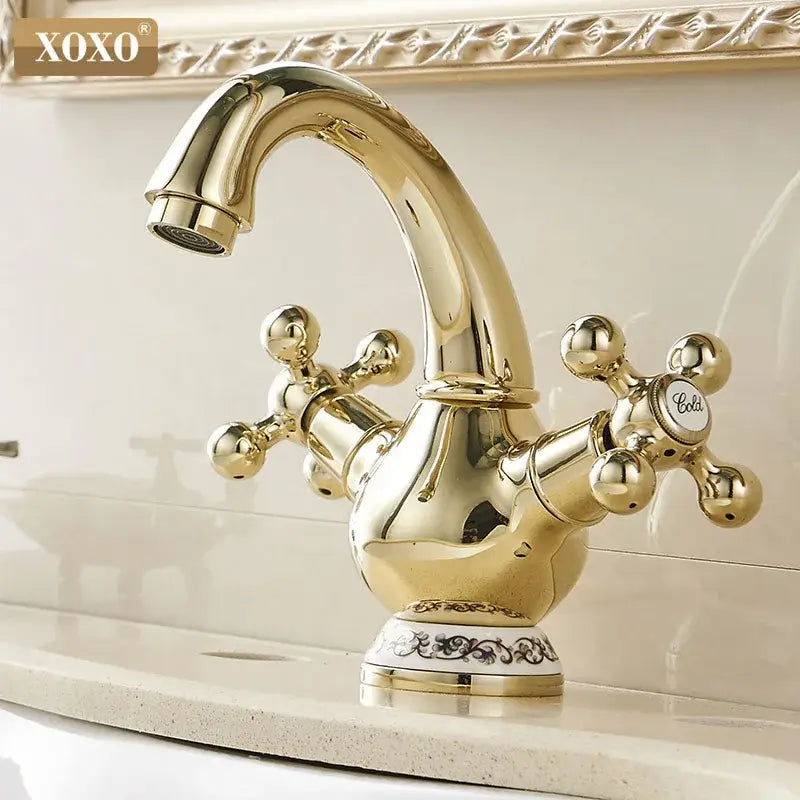 Chrome Double Handle Faucet