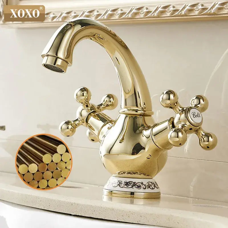 Chrome Double Handle Faucet