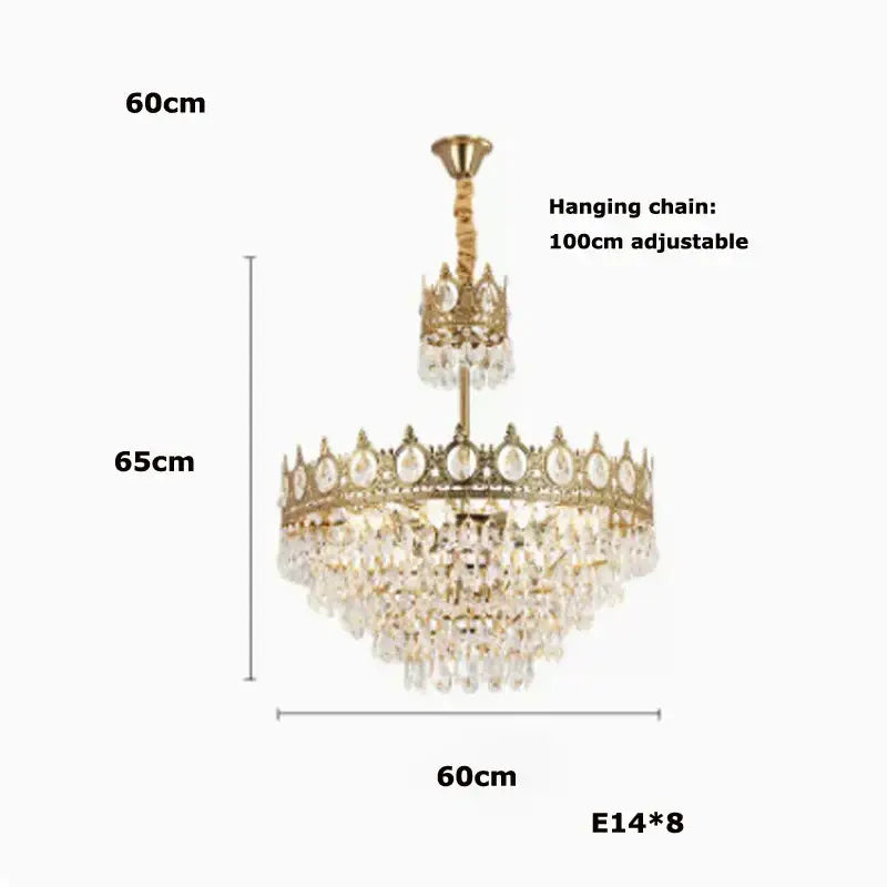 Crystal LED 100cm Pendant Light