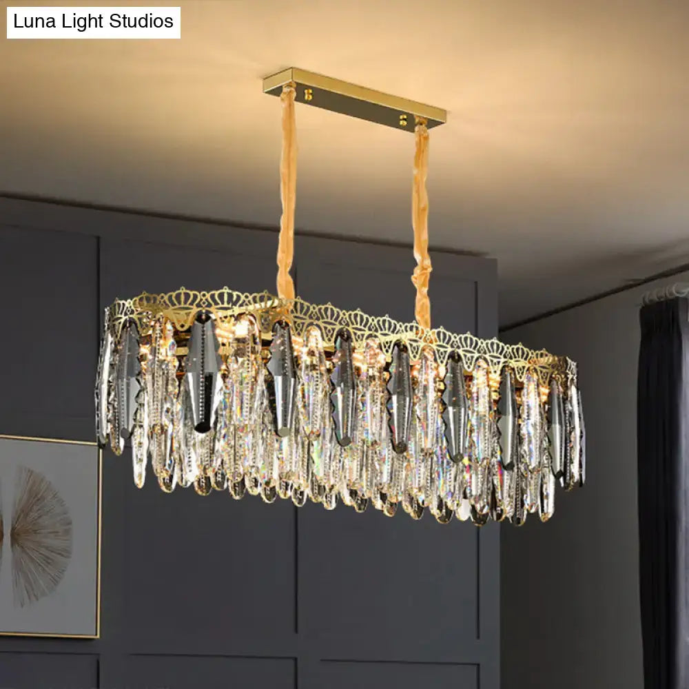 Crystal Leaf Pendant Light
