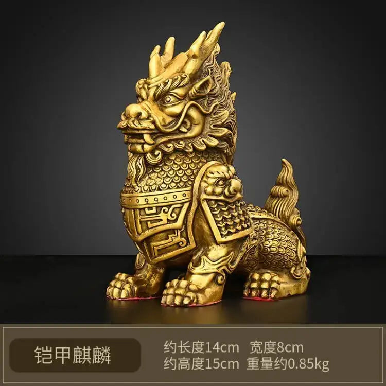 Brass Copper Unicorn Statues